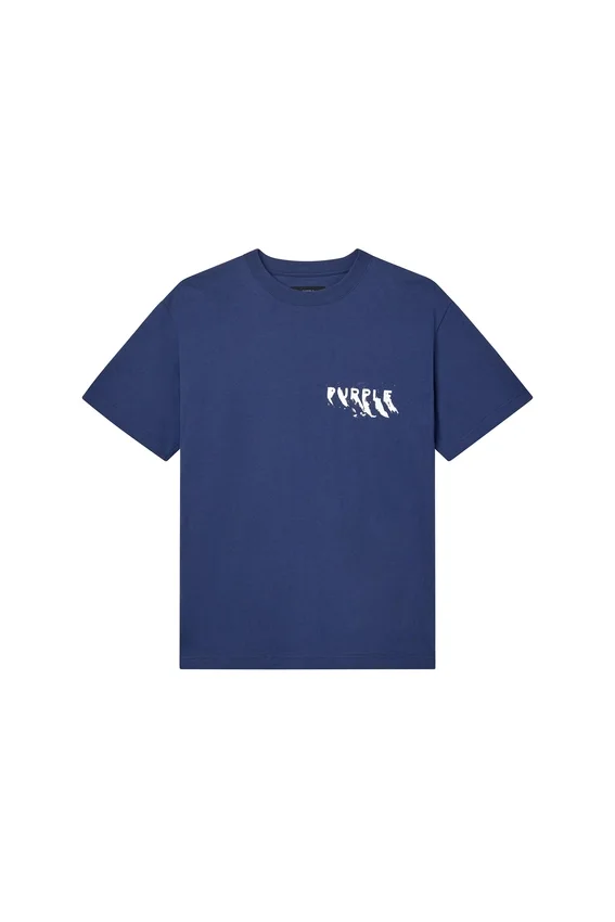 T-shirt con logo dipinto