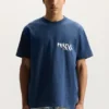 T-shirt con logo dipinto