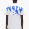 T-shirt con logo dipinto