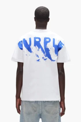 T-shirt con logo dipinto