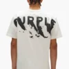 T-shirt con logo dipinto