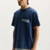 T-shirt con logo dipinto