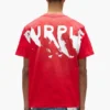 T-shirt con logo dipinto