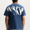 T-shirt con logo dipinto