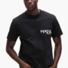 T-shirt con logo dipinto