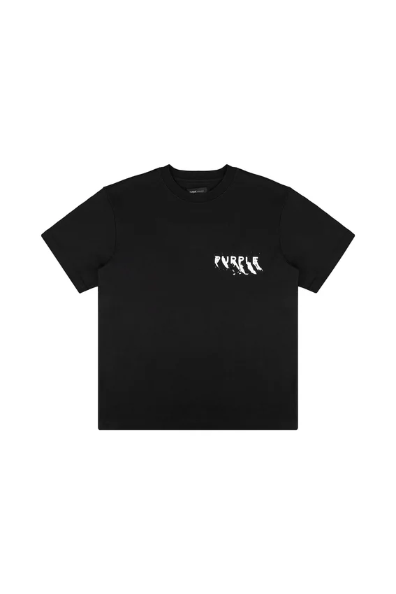 T-shirt con logo dipinto