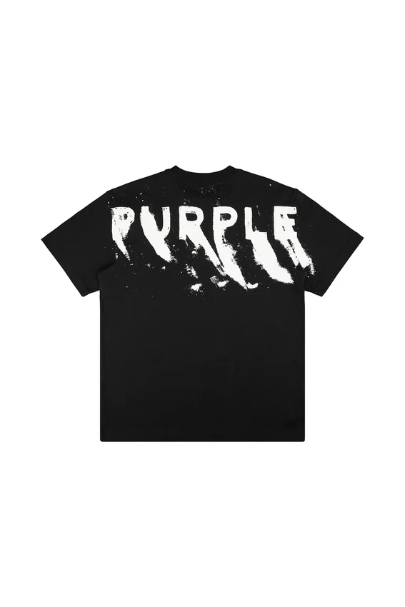 T-shirt con logo dipinto