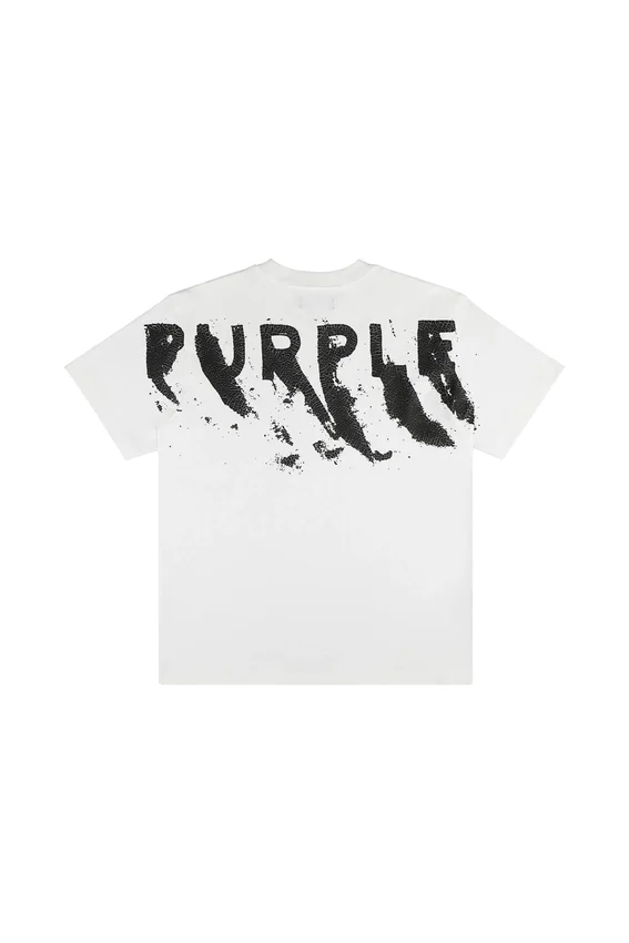 T-shirt con logo dipinto