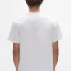 T-shirt con monogramma in perline