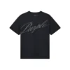 T-shirt Crystal Slanted Script