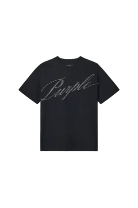 T-shirt Crystal Slanted Script