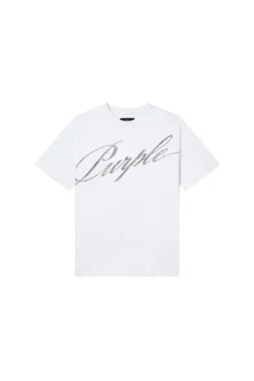 T-shirt Crystal Slanted Script