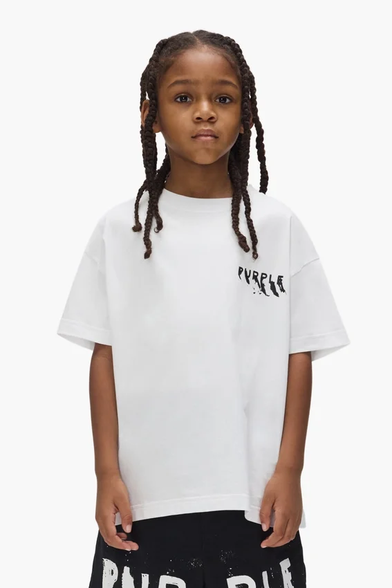 T-shirt per bambini con logo serigrafato