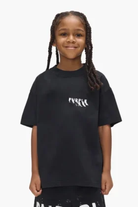 T-shirt per bambini con logo serigrafato