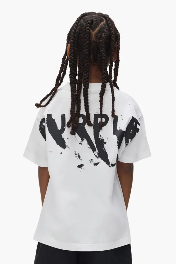 T-shirt per bambini con logo serigrafato