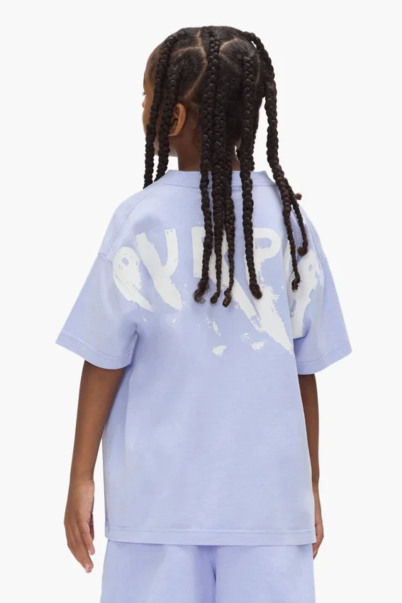 T-shirt per bambini con logo serigrafato