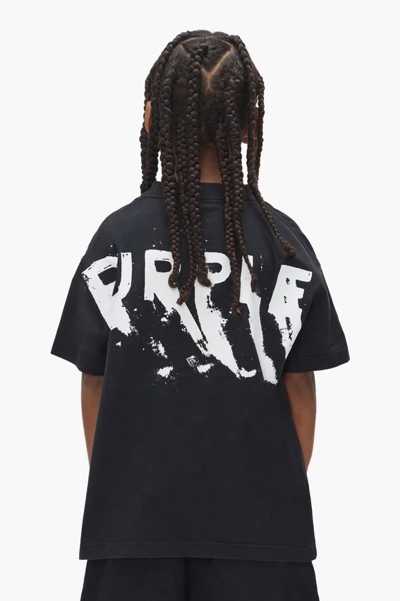 T-shirt per bambini con logo serigrafato