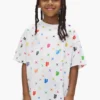 T-shirt per bambini con monogramma dipinto