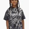 T-shirt per bambini con tre loghi in stile tie-dye