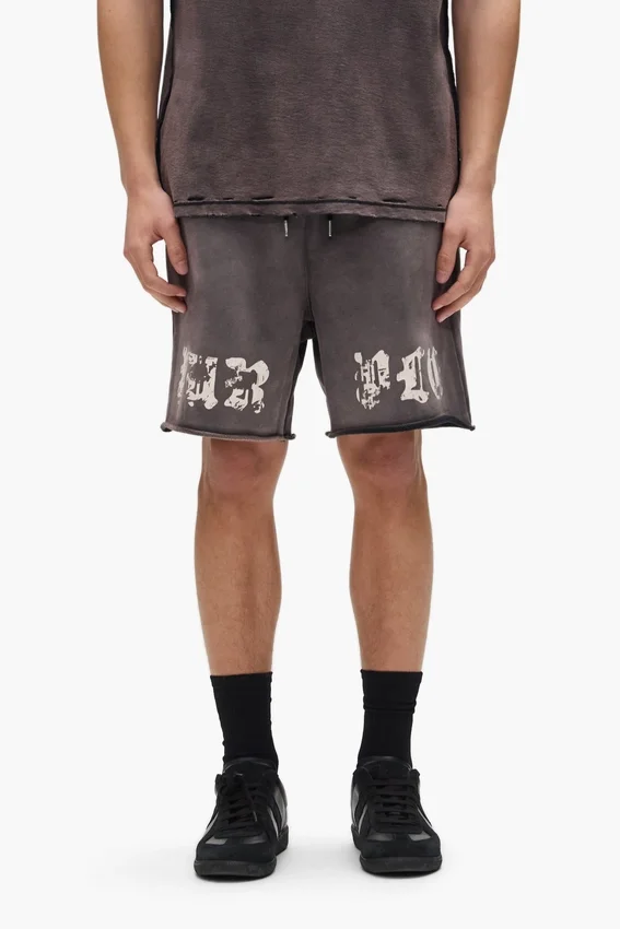 Worn Gothic Shorts