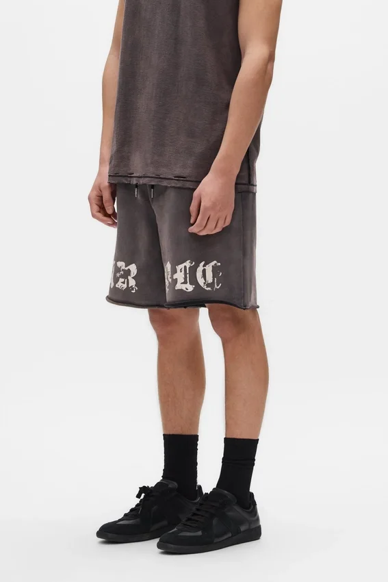 Worn Gothic Shorts